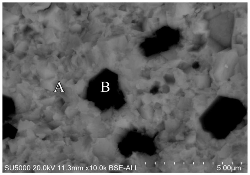 Method for preparing carbonitride-silicide solid solution composite ceramic at low temperature by reaction hot pressing sintering technology