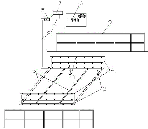 Vehicle washing device for construction sites