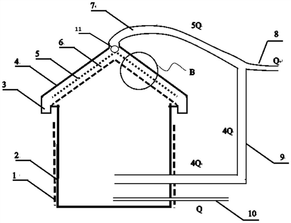 Closed negative-pressure aerobic composting system and composting method