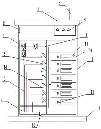 Alternating current low-voltage drawout type power distribution cabinet