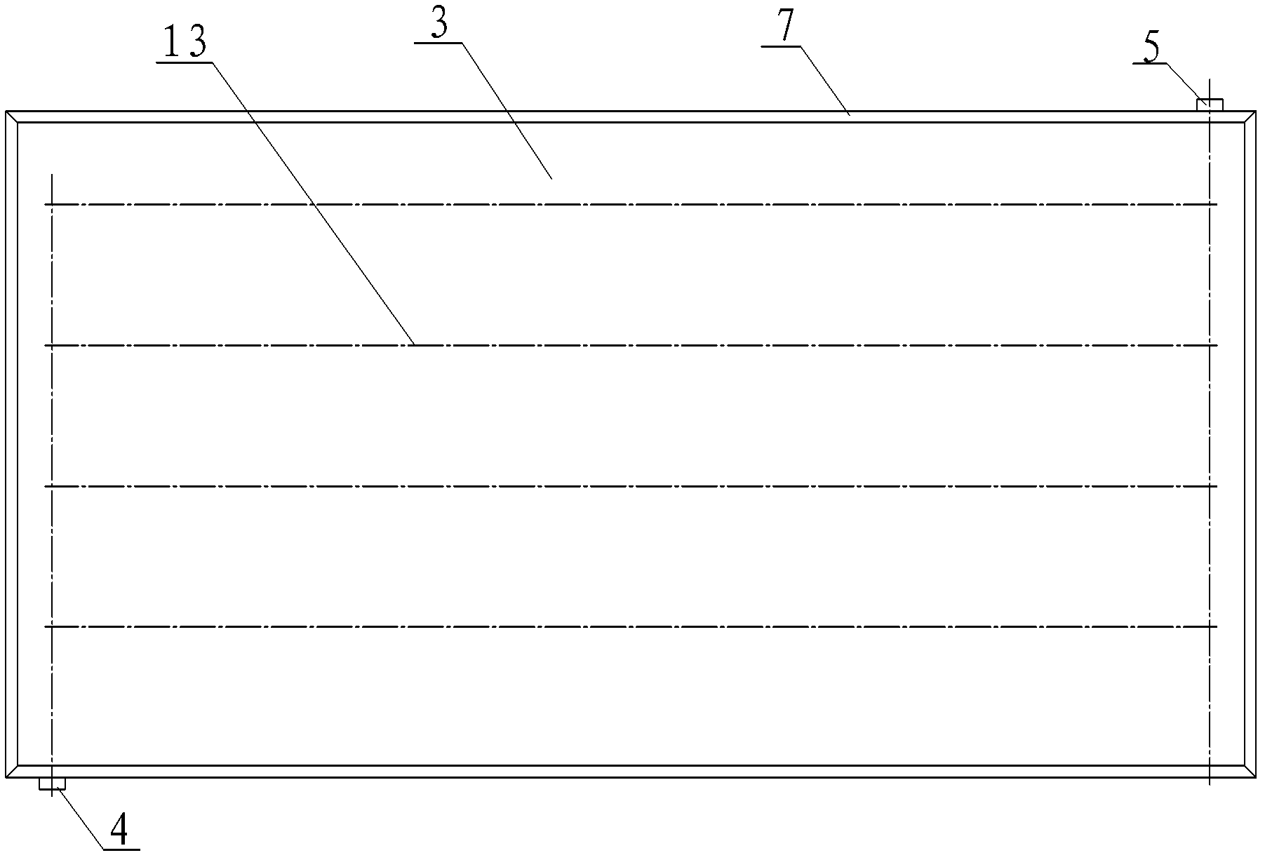 Panel solar thermal collector