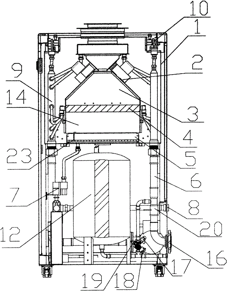 Hot water circulation medium gas module furnace