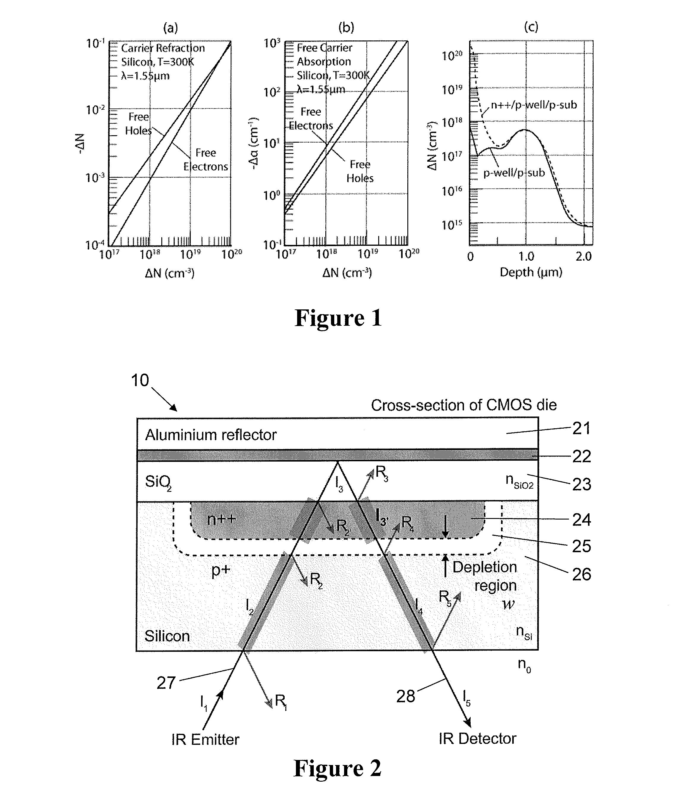 Method and apparatus for optically outputting information from a semiconductor device