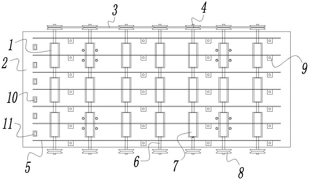 Bottle transportation device of boxing machine