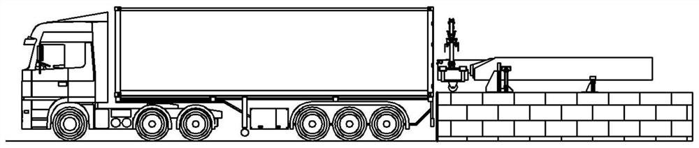 Device for van to automatically load and unload cargoes packaged in cartons