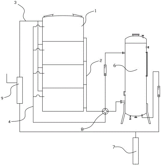 Low-ammonia-nitrogen super-intensive aquiculture system