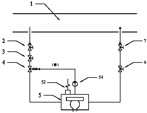 On-line detection instrument and method for hydrogen fluoride gas