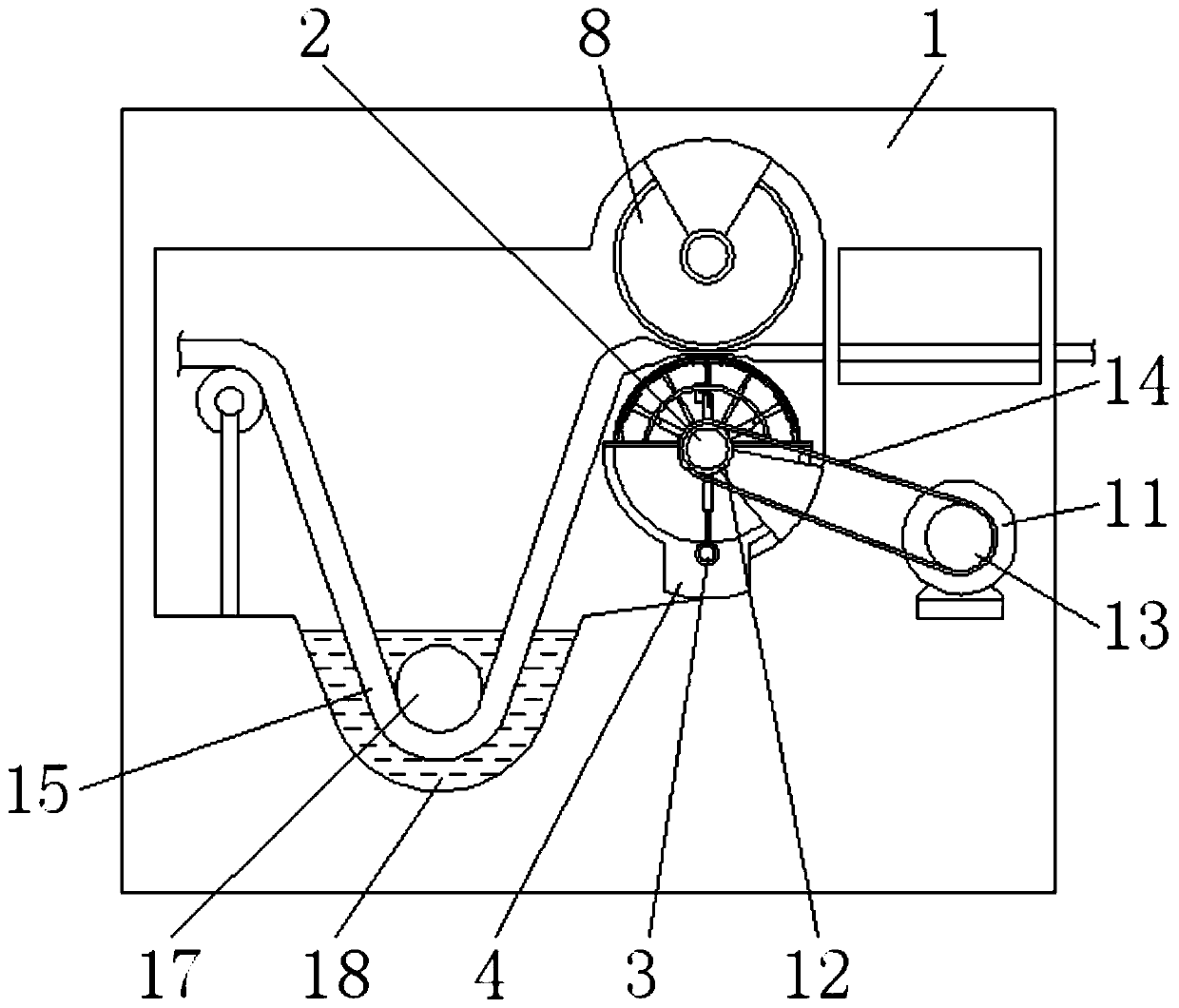 Padding device for textile fabrics