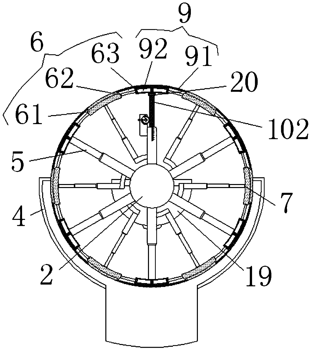 Padding device for textile fabrics