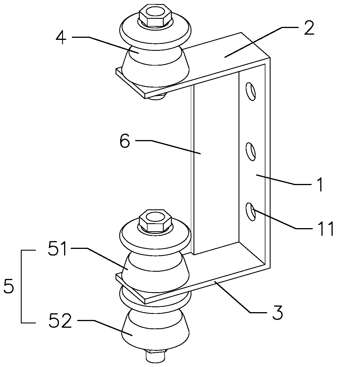 Interconnected bracket in compatible with weak electric line and wiring method