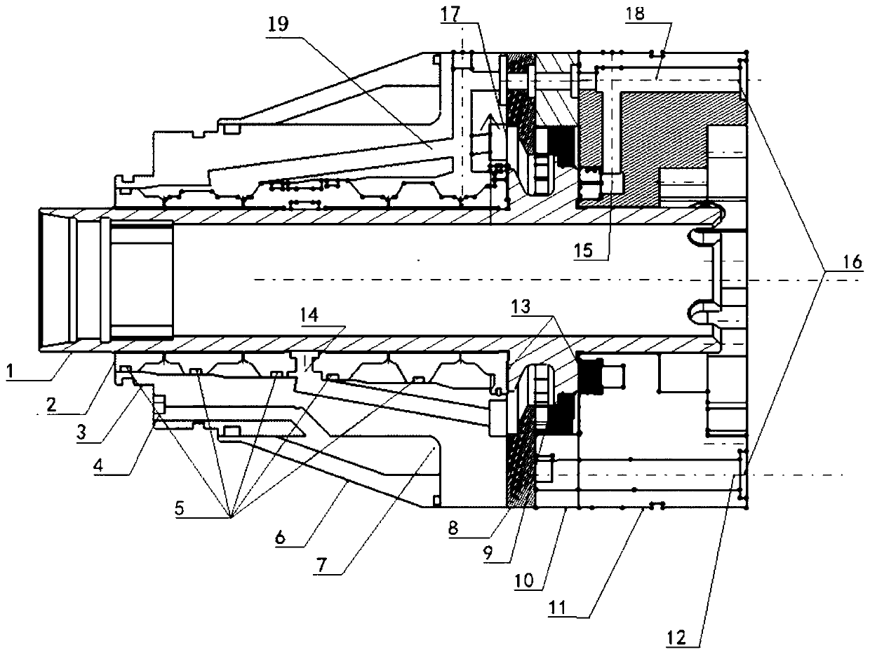 Pneumatic motor with pressure-feed air bearing