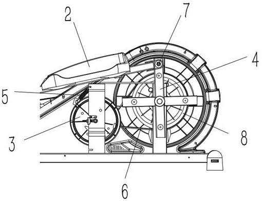 Damping control device for spacewalk machine