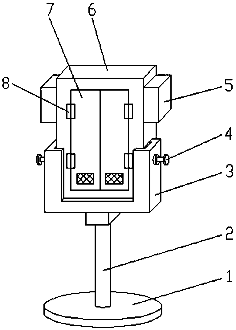 An intelligent monitoring automatic distance measuring parking device