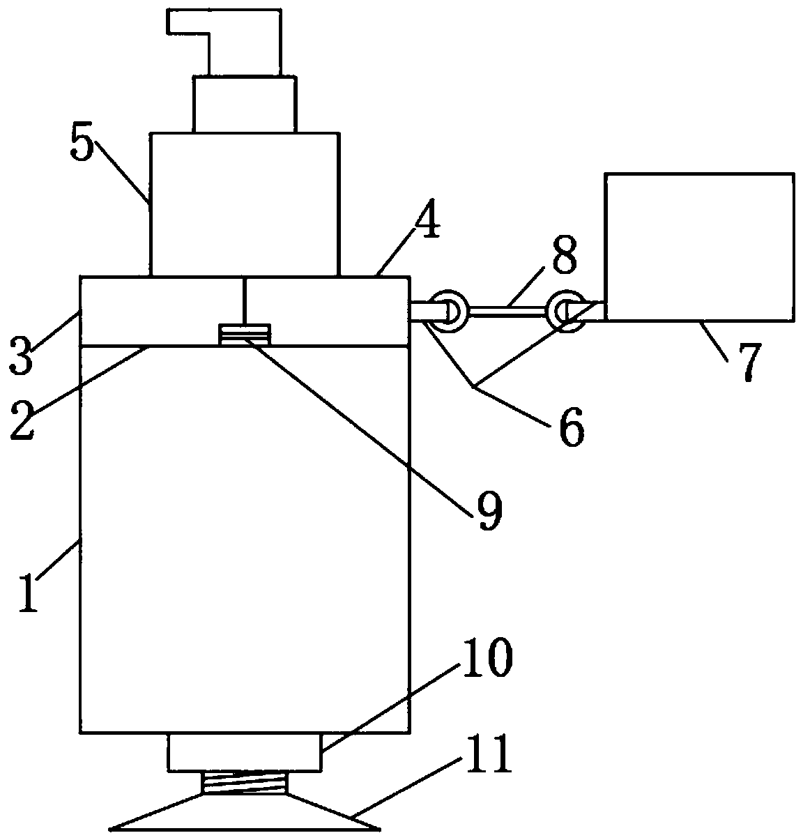 Combination rotatable pressing type pigment bottle