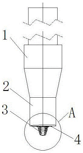 Stirring head for friction stir welding