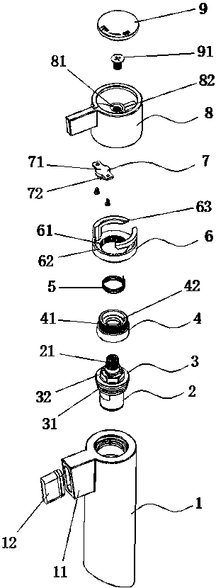 Water-saving faucet and manufacturing method thereof