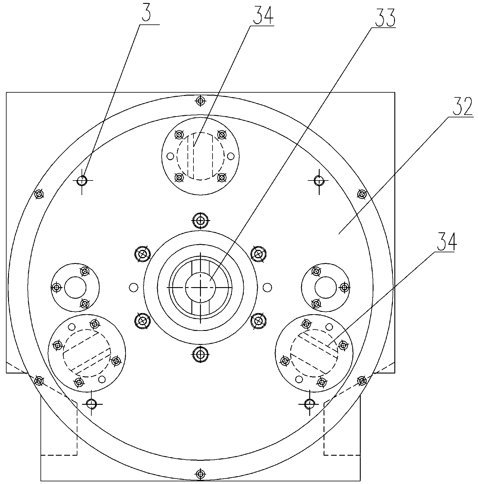 Positioning turning device