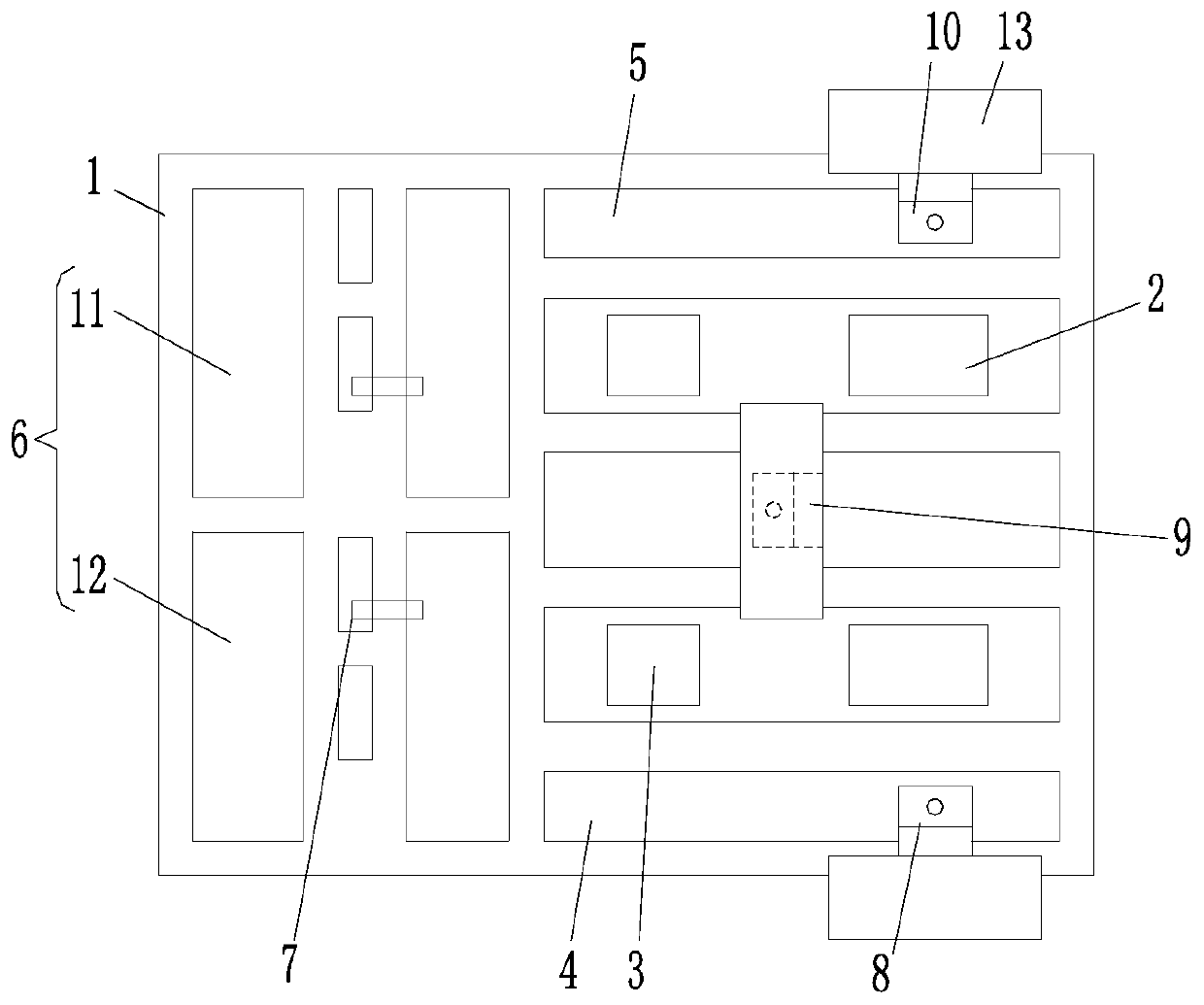 DBC board layout method for reducing parasitic inductance of GaN HEMT power module packaging