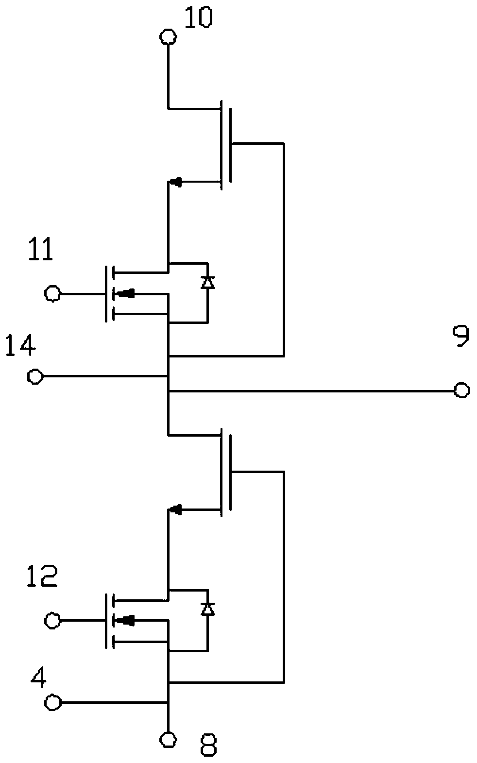 DBC board layout method for reducing parasitic inductance of GaN HEMT power module packaging