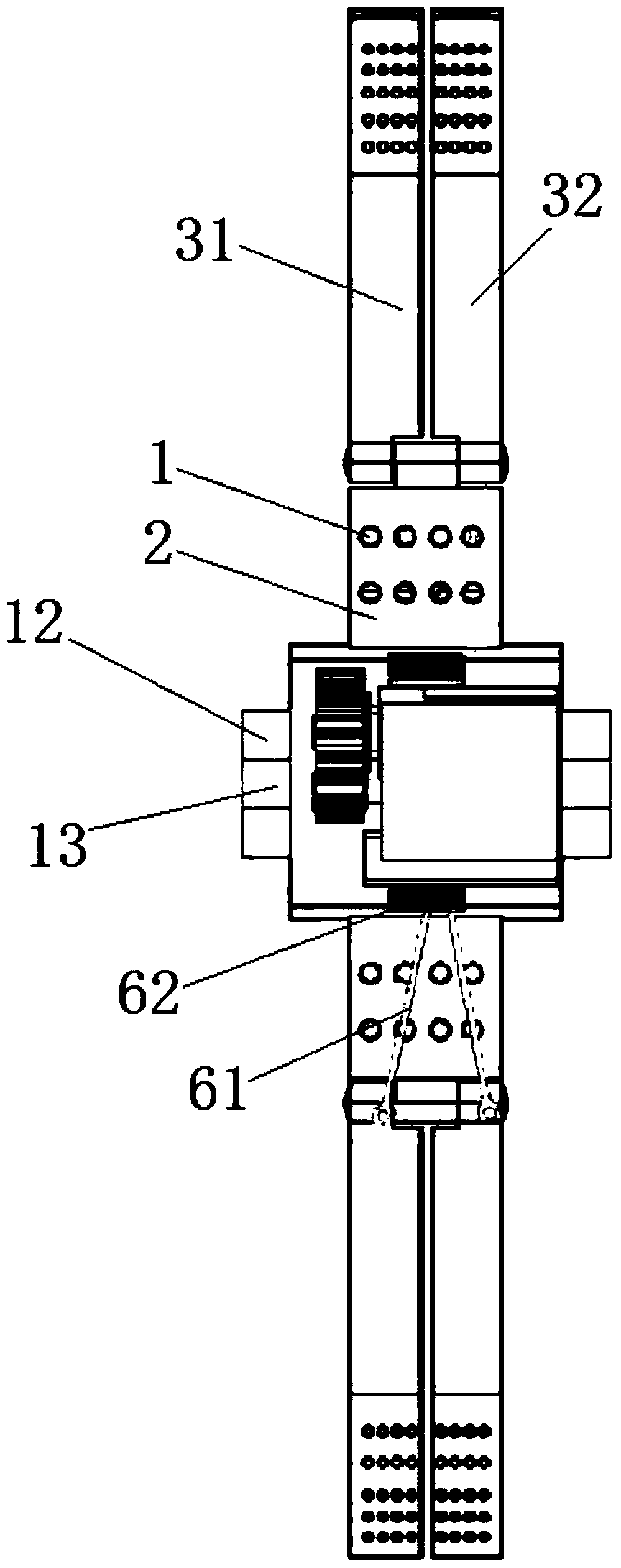 Wheeled leg walking device with independent walking and cross-country functions