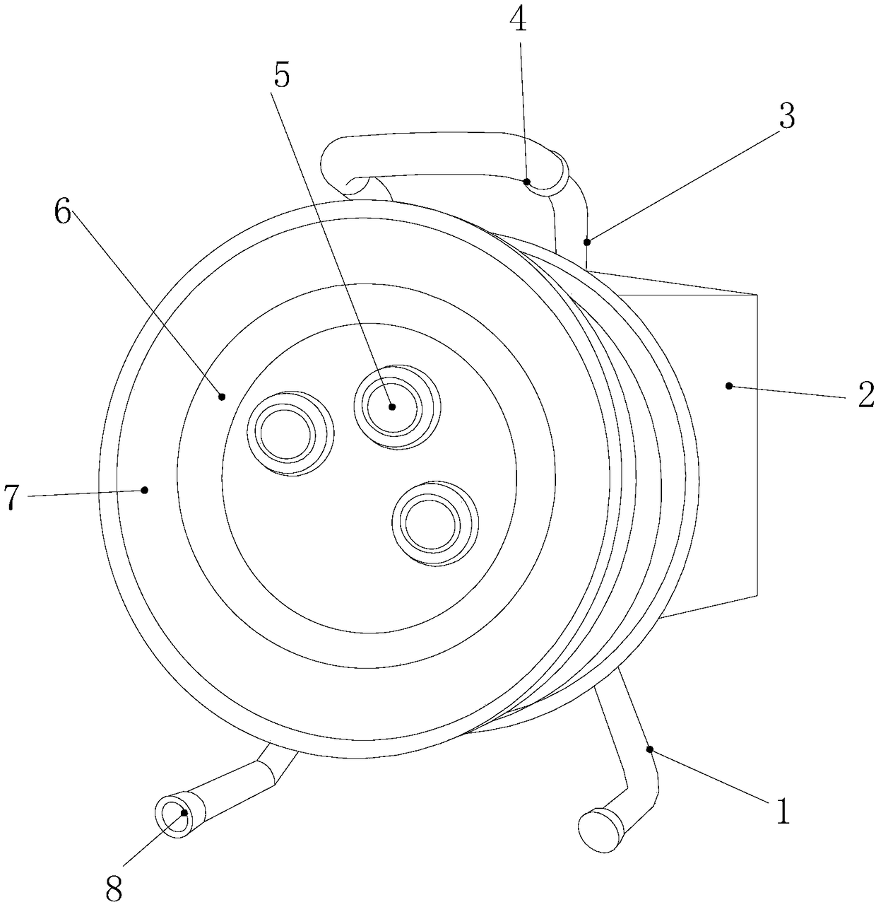 Novel intelligent cable rolling device