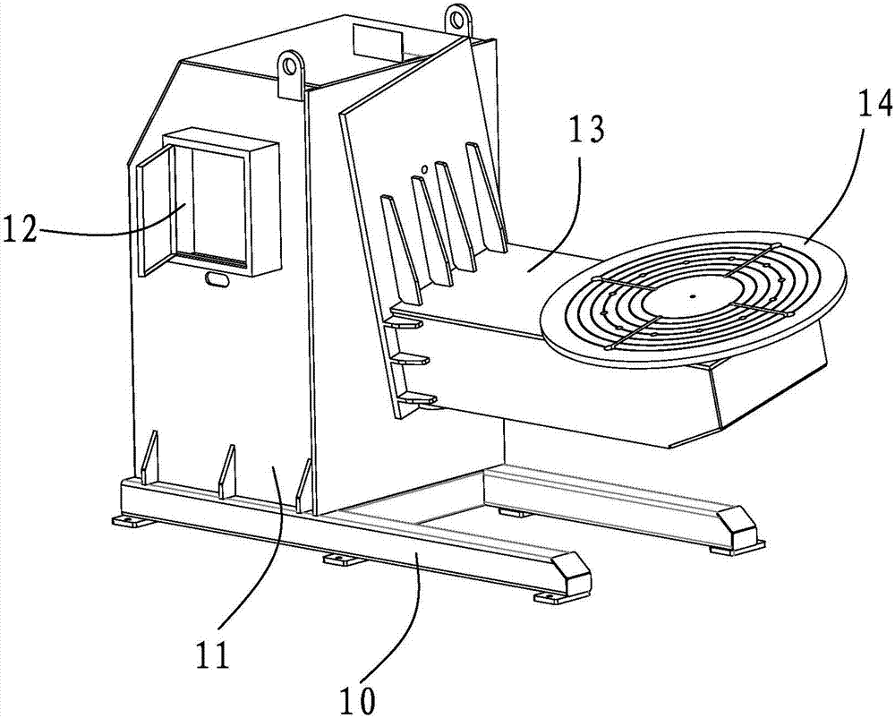 Welding positioner for lower vehicle frame of excavator