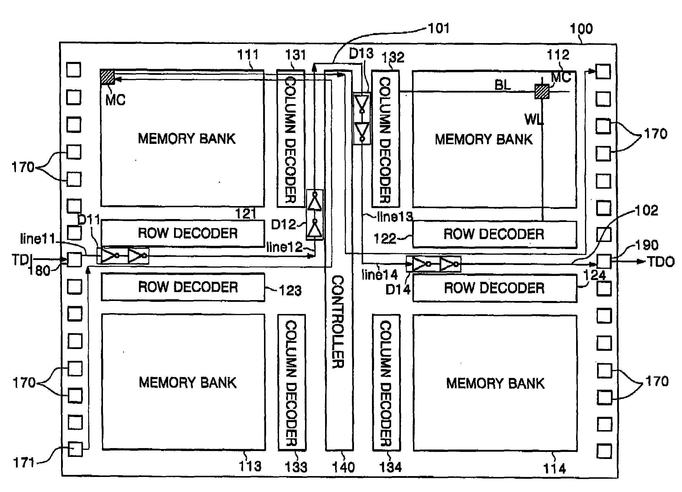 Circuit measuring operating speed and related semiconductor memory device