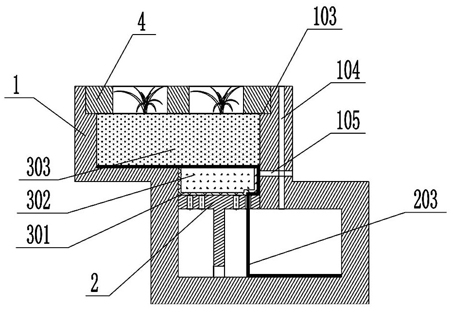 Construction method of box-type building block revetment capable of collecting rainwater