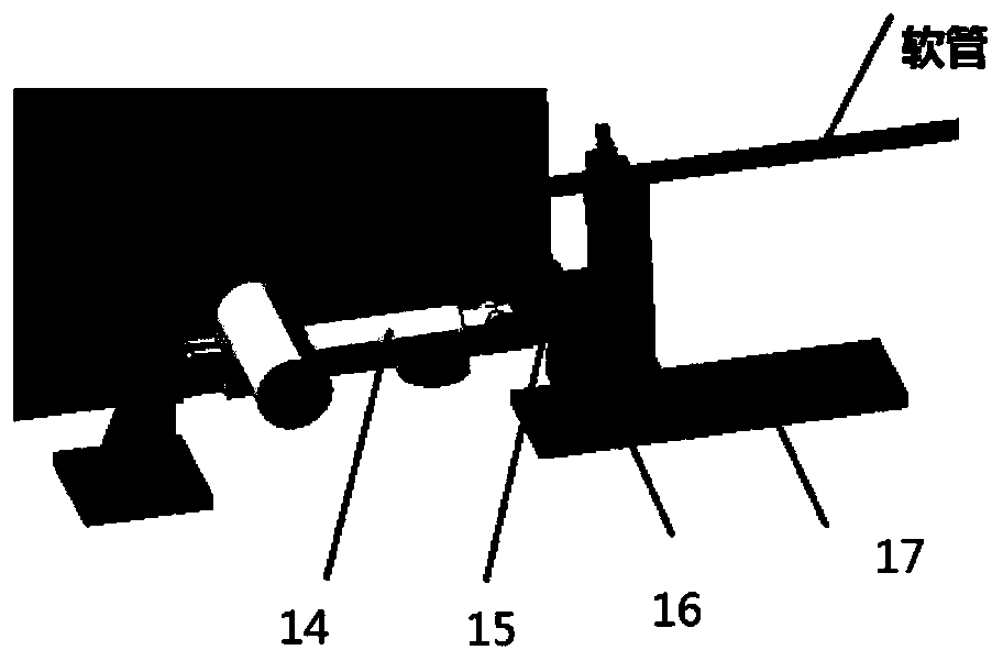 Device and method for testing softness of wire-guide metal hose