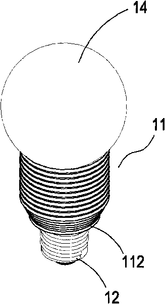 Heat dissipation structure of bulb-type LED