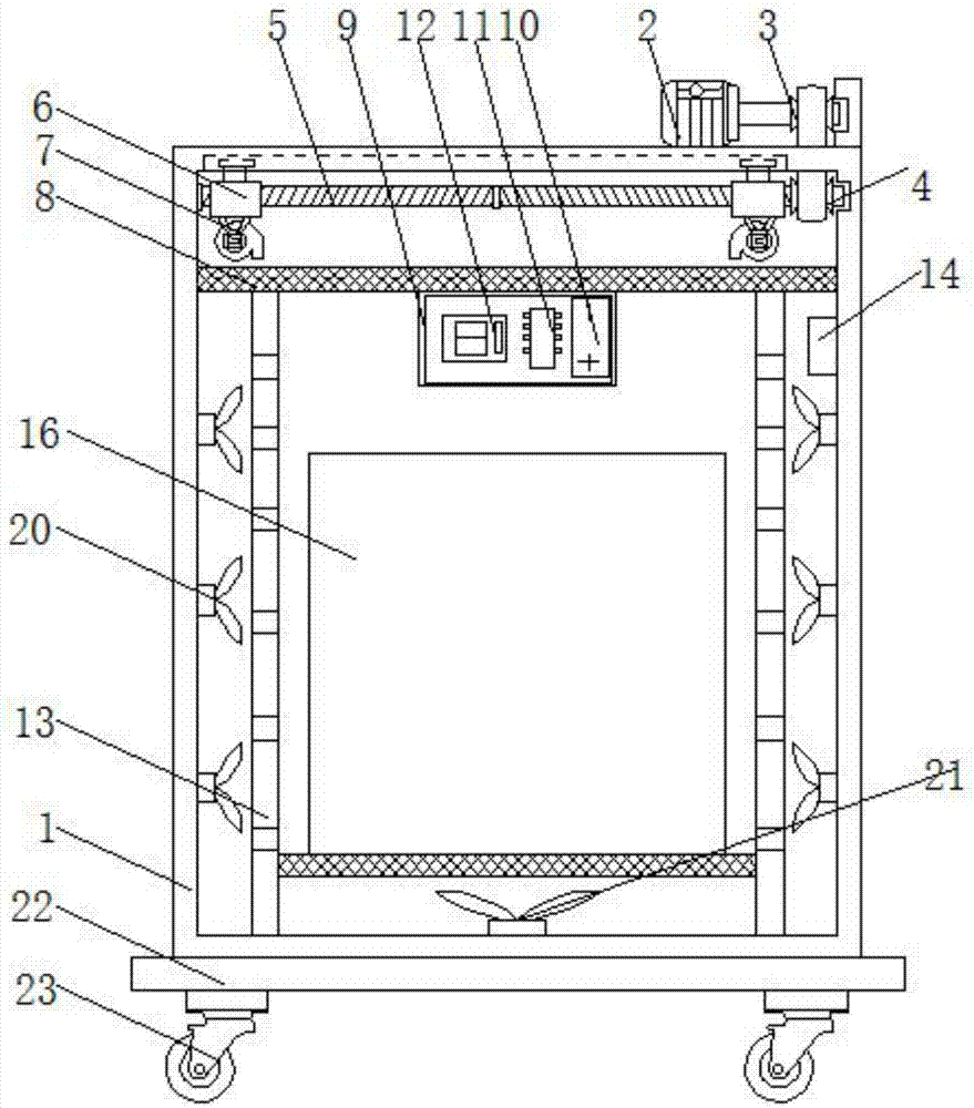 Intelligent heat dissipation apparatus of computer cabinet