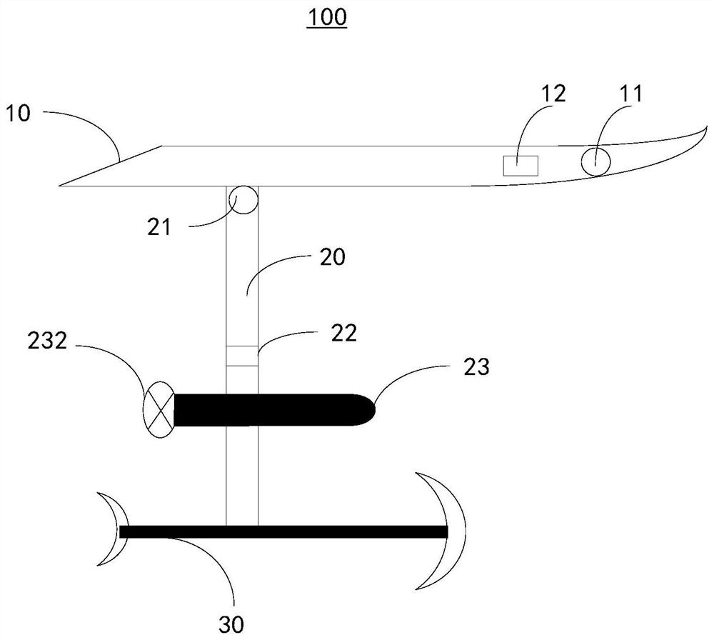 Electric hydrofoil surfboard and control method