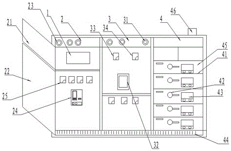 Low-voltage draw-out type switch cabinet