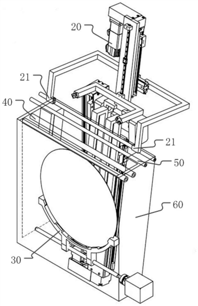 Wafer lifting and drying method and wafer drying device