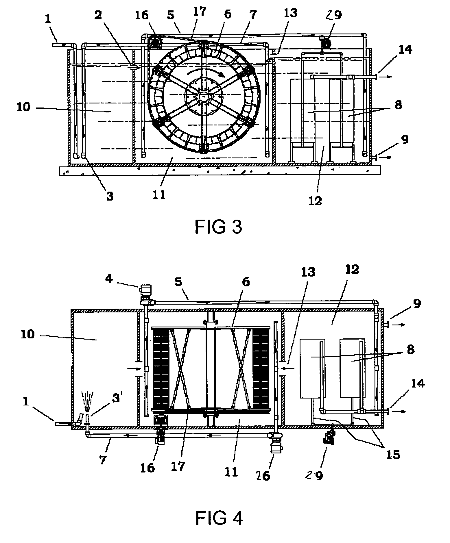 Waste treatment apparatus with integral membrane apparatus