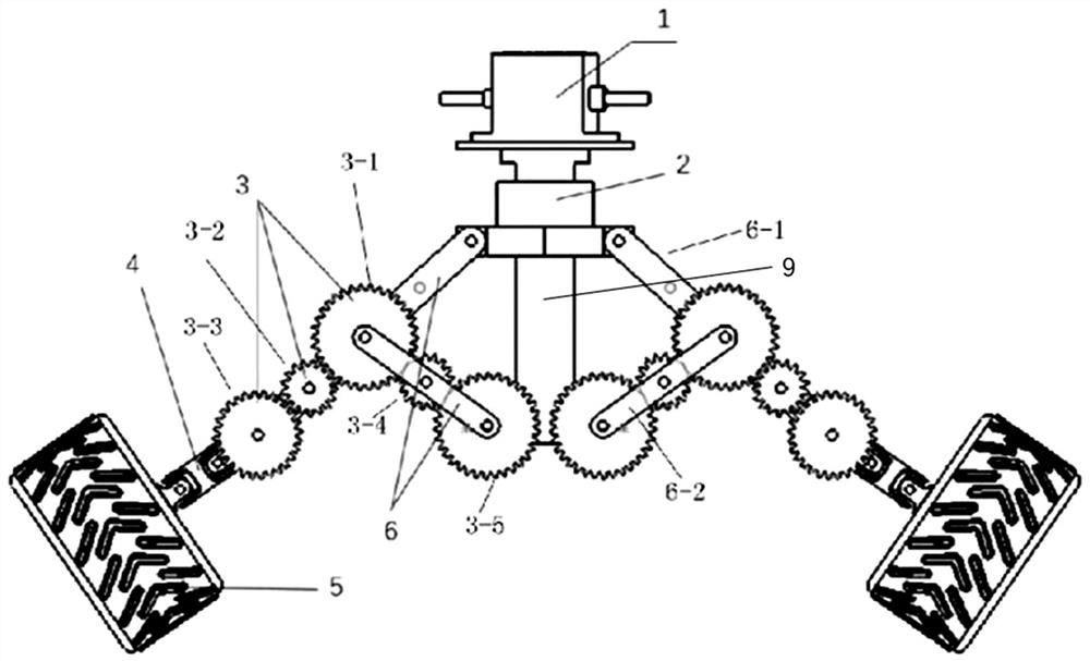 Pipeline robot with self-adaptive reducing mechanism