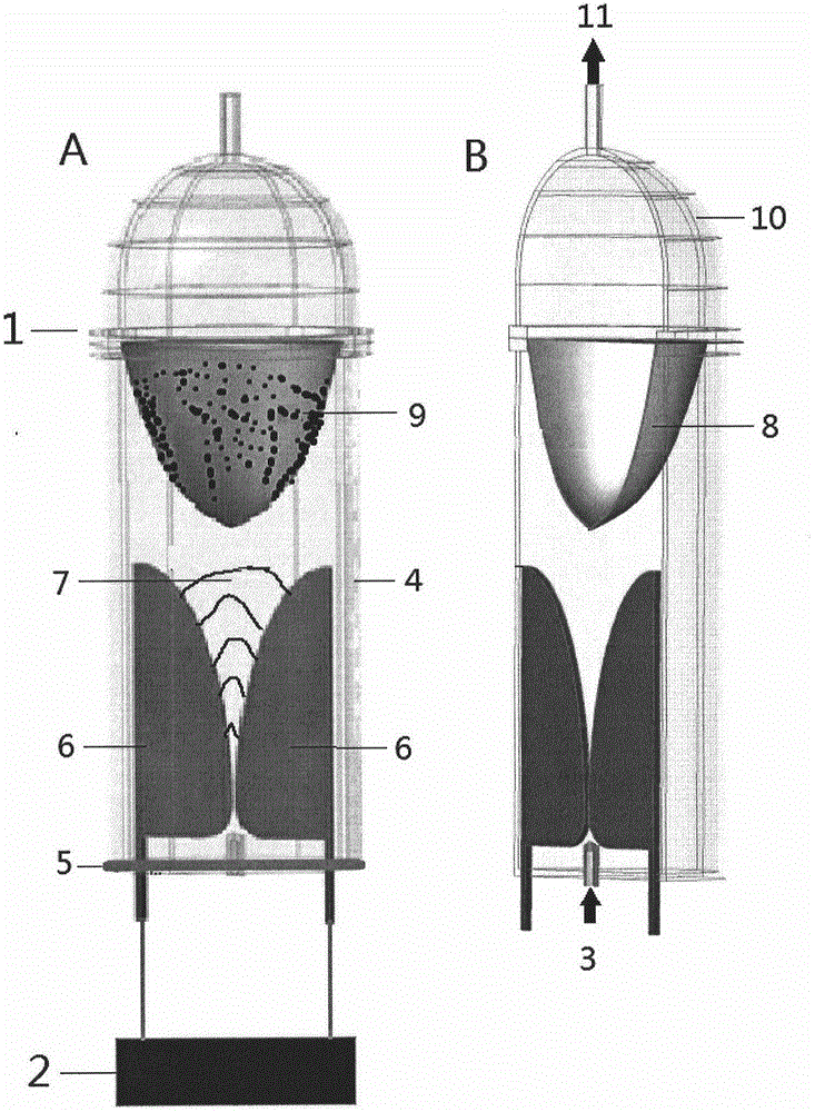 Method for treating organic waste gas by using plasma fluidized bed