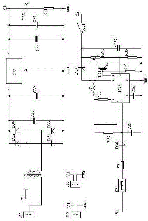 Power adjustable ultrasonic wave flue dust purification apparatus