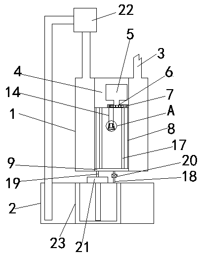 Membrane concentration device with cleaning function