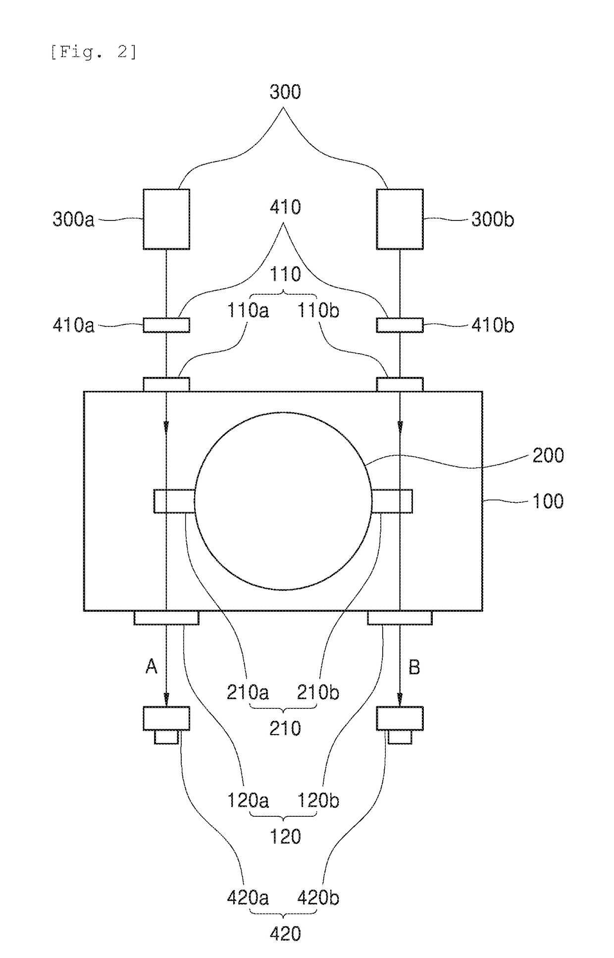 System for measuring displacement of accelerating tube in high-vacuum chamber by using micro-alignment telescope and method thereof