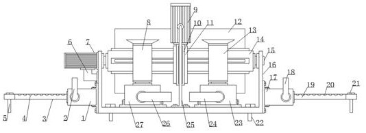 Water gate downstream energy dissipation device for water conservancy project