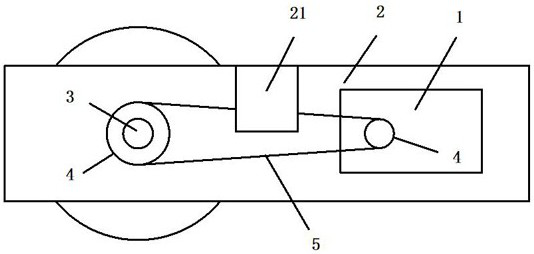 Train shaft end generator