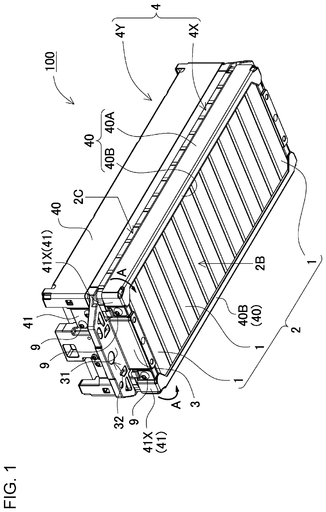 Power supply device and electric vehicle provided with power supply device