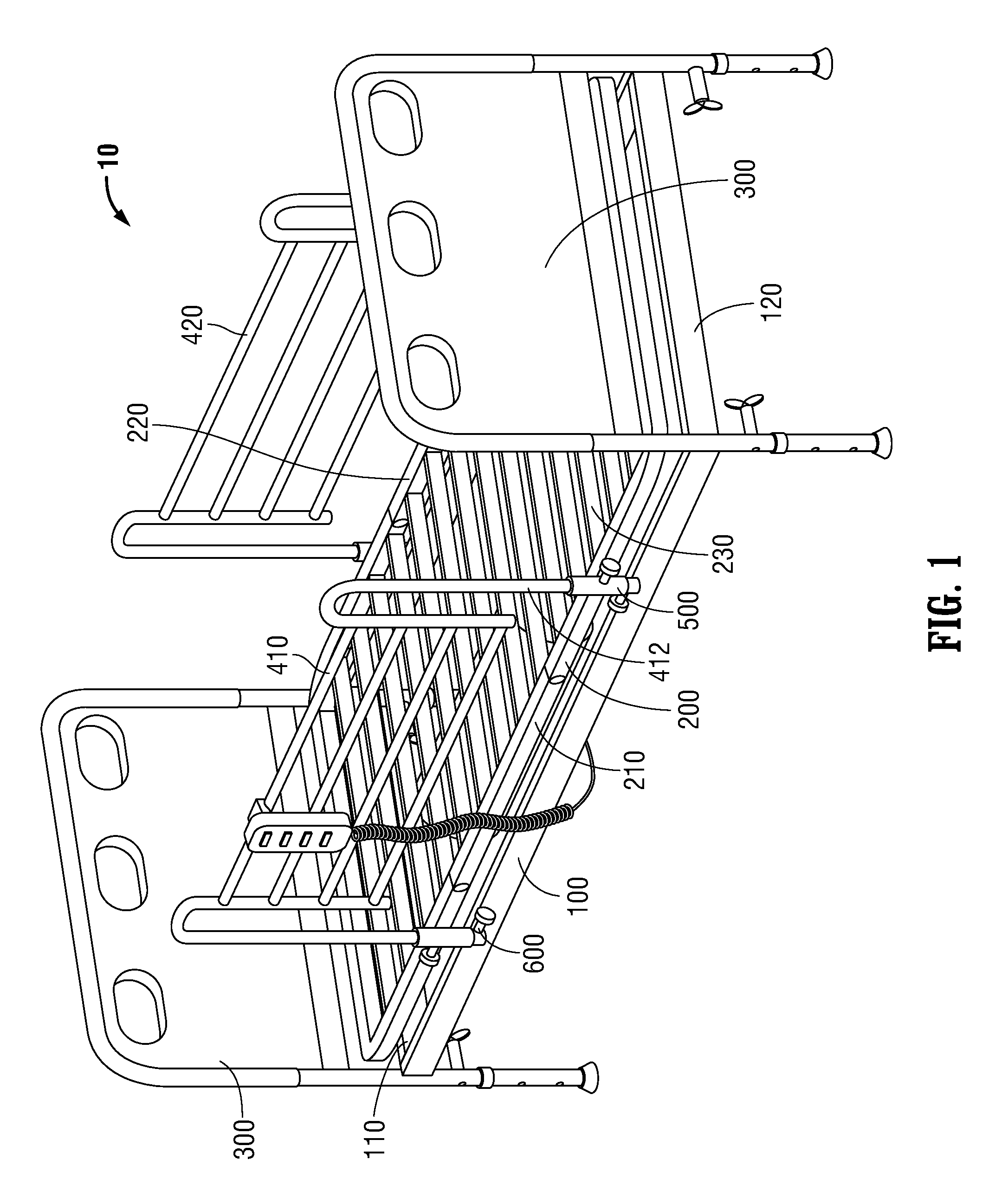 Retractable side rail mounting assembly