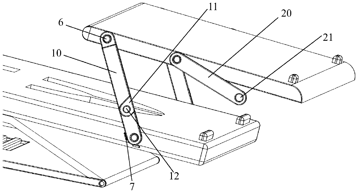 Multifunctional notebook computer external connection support