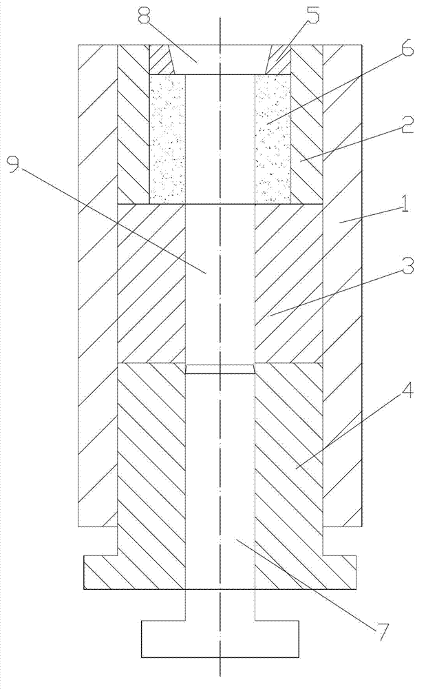 Female die structure of bolt assembly