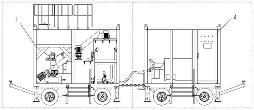 Movable grouting equipment