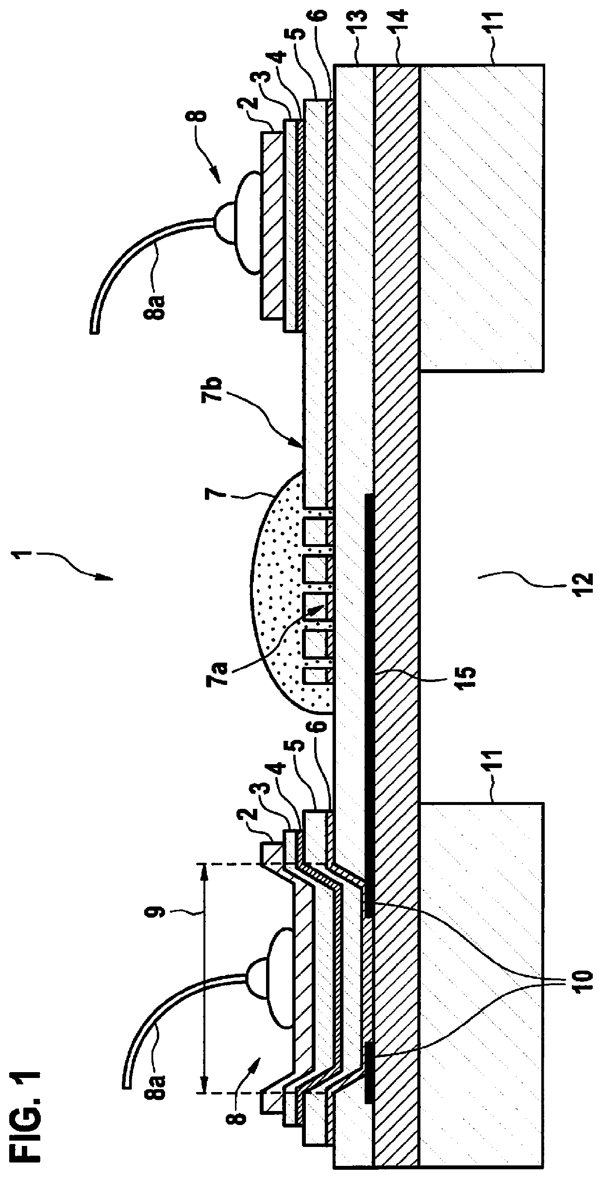 Bonding pad layer system, gas sensor and method for manufacturing a gas sensor