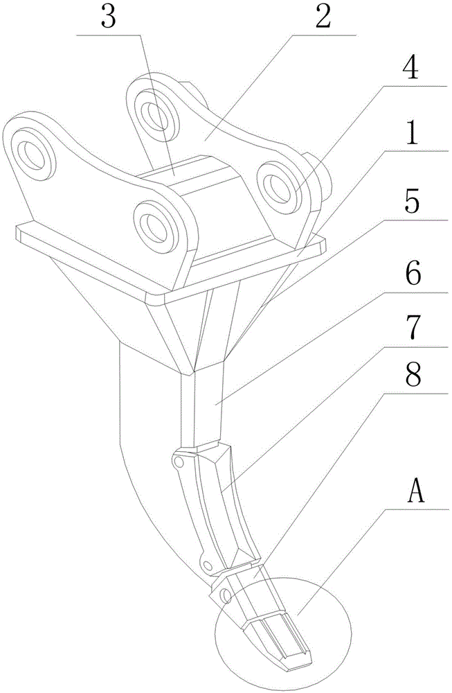 Earthing removing device for mine tunnel