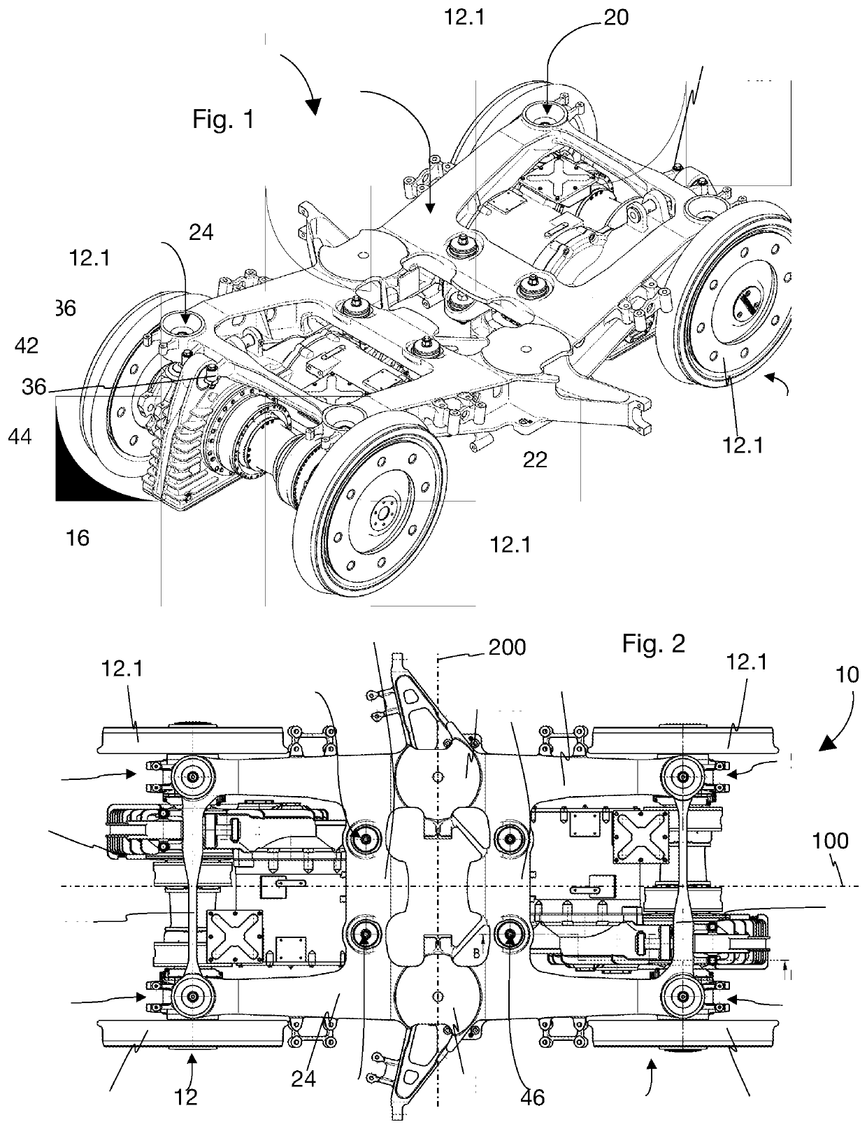 Bogie Frame With Asymmetrical Support Beam and Bogie of a Rail Vehicle